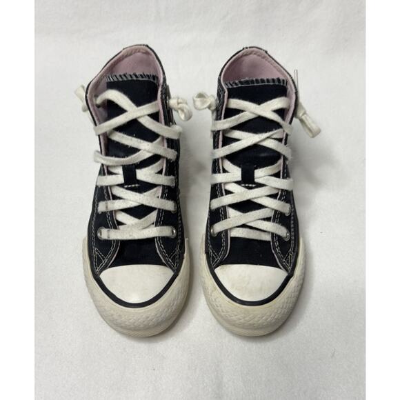 Converse Chuck Taylor All Star Leaf Patchwork Platform Sneakers Girl Sz 12 - Picture 7 of 14